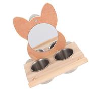 Ciieeo Mangeoire Réutilisable en Cage à Bol Inoxydable Oiseaux Acier Eau pour Multifonction et Alimentation pour Chardonnerets Calopsittes
