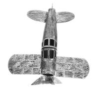 Ciieeo Maquette Avion Métal Rétro Modèle De Chasseur Authentique avec Base Décoration De Bureau Ornement De Tableau Suspendu De Jouets Avion