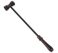 Ciieeo Marteau de Juge en Bois Massif 1 Pc, Maillet Portatif Bloc Sonore Puissant, Pratique pour Avocat et Vente aux Enchères, Format Compact pour Bureau et Salle D'audience