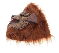 Ciieeo Masque de Loup Résistant en Vinyle pour Adulte Couvrant Toute la Tête Design Réaliste Masque de Déguisement Halloween et Cosplay Accessoire Fête Masquée