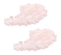 Ciieeo Masque de Sommeil Rafraîchissant en Jade Rose de Lune, Lot de 2 Masques Oculaires pour Massage et Détente, Cache-œil Unisexe pour Soin du Visage et Relaxation Nocturne