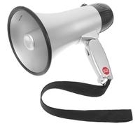 Ciieeo Mégaphone Portable 25W Argenté Enregistrement 240S, Porte-Voix pour Garçon et Filles et Supporters de Football, Outil D’Encouragement Sportif ’Alerte Sécurité, Fonctionnant 4