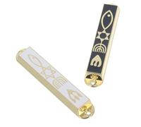 Ciieeo Mezouza Décorative en pour Porte Juive Lot de 2 Protection Religieuse Décoration Vintage Juifs pour Maison et