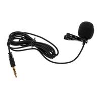 Ciieeo Micro-Cravate Omnidirectionnel à Condensateur Filaire 1,5 M, Micro pour Podcast et Enregistrement, Microphone Cravate Professionnel Polyvalent Compatible Smartphone, PC et Caméra