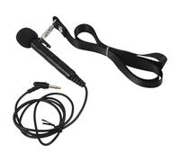 Ciieeo Microphone Portatif Filaire Noir avec Interrupteur Mini Microphone à Main Omnidirectionnel Léger en Public Guides Touristiques et Enseignement Amplification Vocale Claire Bruit