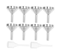 Ciieeo Mini Entonnoirs Métalliques pour Remplissage de Petites Bouteilles Cosmétiques et Flacons de Parfum avec Entonnoirs Argentés et Pipettes à Ressort Adaptés Aux Huiles Essentielles