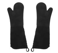 Ciieeo Mitaines de Four Silicone Résistantes Chaleur Longues et Étanches Antidérapantes pour Cuisine Barbecue et Pâtisserie Protection Renforcée Mains et Poignets