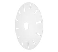 Ciieeo Modèle de d'horloge pour loisirs créatifs, gabarit rond en acrylique de 40,6 cm (16 pouces) avec 12 repères de et poche pour, pochoir transparent pour