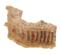 Ciieeo Modèle de Pont Décoratif Miniature en Résine Khaki, Figurine Fine et Résistante, pour Décoration de Mini Jardin et Micro-Paysage Fait Main