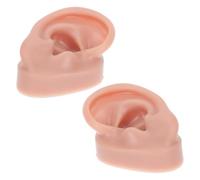 Ciieeo Modèle D'oreille Humaine en Silicone Souple pour Étude Anatomique et Pratique de Piercing, pour Démonstration et Formation Médicale Professionnelle