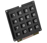 Ciieeo Module Clavier Microcontrôleur 16 Touches 4x4 Industriel, Clavier Matriciel Externe, Boutons Commutation Tactile, Usage Électronique, Robuste, Polyvalent, Gris
