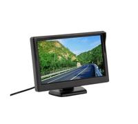 Ciieeo Moniteur Voiture Tft LCD 5 Pouces Écran Couleur 2 Entrées Vidéo Support Ventouse et Adhésif Surveillance Panoramique Affichage Synchrone Caméra de Recul Réglages Faciles