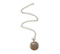 Ciieeo Montre De Poche à Quartz Montre à Quartz Analogique Porte-Curse De La Montre De Poche Hommes Pendaison pour Montre De Poche De Chemin De Fer Montre De Poche à Chiffres Doré Alliage