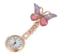 Ciieeo Montre de Poche D'infirmière en Quartz Bleu Clip Design Pendentif, Affichage Clair, Travail à L'hôpital des Femmes