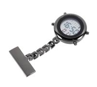 Ciieeo Montre Infirmière Numérique Multifonction Alarme et Chronomètre Montre Portable à Épingle Noire Étanche et Résistante pour Usage Médical et Soins Infirmiers
