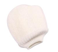 Ciieeo Moufles de Gommage Exfoliant en Loofah Blanc Double Face pour Bain, pour Massage du Dos et Éliminer les Peaux Mortes Chez Adultes