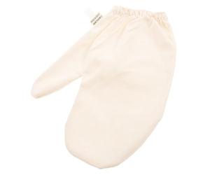 Ciieeo Moufles de Massage Ayurvédiques en Soie Brute, Moufles de Brossage à Sec Exfoliantes, Beige, Poignet Élastique, pour Routines de Massage à Domicile et Spa Professionnel