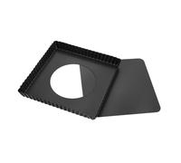 Ciieeo Moule à Pizza Carré Antiadhésif Acier avec Fond Amovible Plaque de Cuisson Profonde pour Pizzas Maison Gâteaux et
