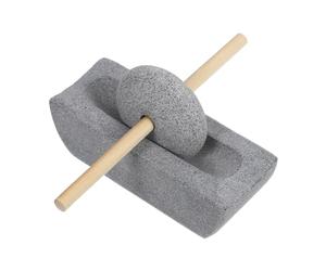 Ciieeo Moulin à Pierre Manuel Traditionnel pour Grains de Café et Épices, Compact et Pratique en Pierre et Bois, Conserve les Saveurs Préparation du Thé la Maison