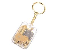 Ciieeo Musical Box Keychain Mini Portable Lightweight Key Ring Pendant Gift for Friends Family