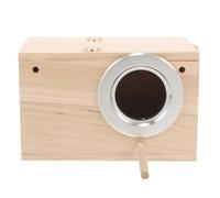 Ciieeo Nichoir pour Perruches Ondulées en Bois Résistant aux Intempéries, Boîte D'élevage Facile à Saisir Poser pour Maison ou Véranda