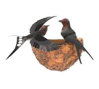 Ciieeo Nid D'hirondelle Artificiel, Résine Nichoir Oiseaux pour Extérieur
