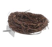 Ciieeo Nid D'oiseau en Rotin Naturel pour Petits Oiseaux et Inséparables, Chaud et Sûr, Décoration Rustique pour Balcon et Intérieur