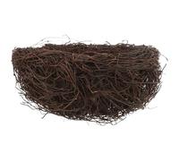 Ciieeo Nid d'Oiseau en Rotin Tissé à la Main Diamètre 20 CM Décor Naturel Polyvalent pour Oiseaux Ornements de Nid Artificiel et Accessoires de Photographie pour Cage et Décoration