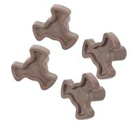 Ciieeo Noyaux Rotatifs Pour Micro-Ondes 4 Pièces Marron Clair Arbre De Plateau De Coupleur Plateau En Plastique Pour Micro-Ondes Couplage D'Entraînement Arbres Pour Micro-Ondes