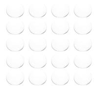Ciieeo Nuancier de Faux Ongles 20 Cabochons en Verre Transparent Clair, Accessoires pour Nail Art, pour Vernis à Ongles, Usage Polyvalent à Domicile Salon