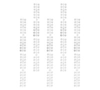 Ciieeo Nuancier pour Nail Art 240 Pièces en Plastique Ruban Adhésif Double Face, Design Classique Élégant, Facile à Transporter, pour Écoles de Manucure et Débutants