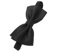 Ciieeo Nœud Prénoué Ajustable pour Homme Cravate de Mariage Noire à Motif en Maille Accessoire Formel Léger en Polyester pour Réunions Professionnelles et Événements Élégants