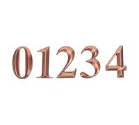 Ciieeo Numéros de Porte 5 CM Autocollants en Résine ABS 1 Sachet de Chiffres 0-4 pour Maison Boîte aux Lettres et Chambre D’Hôtel Usage Intérieur et Extérieur Finition Résistante et