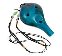 Ciieeo Ocarina Lisse et Léger avec Corde et Paquet 6 Trous et Bleu en Instrument de Musique Pratique pour Débutants et Joueurs D'ocarina pour Débutants Joueurs D'ocarina