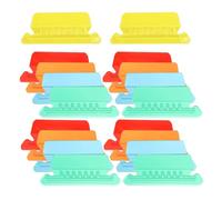 Ciieeo Onglets de Dossier Suspendu en Plastique Coloré 50 Pcs pour Classement et Identification Facile des Fichiers Bureau et Archivage