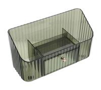 Ciieeo Organisateur de Maquillage Multifonctionnel Grand avec Tiroirs, Compartiments Transparents et Plateau Brillant, Rangement Cosmétique pour Rouges à Lèvres, Lotions, Parfums Salle