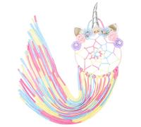 Ciieeo Organisateur De Pinces à Cheveux Attrape-rêves Licorne Support De Rangement Pour Accessoires Capillaires Colorés Décoration Murale Pour Garçon Fille