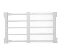 Ciieeo Organisateur de Placard Ajustable, Séparateur Armoire, Étagère de Rangement Extensible 30-40cm en PP, Blanc, sans Perçage, pour Placard Cuisine