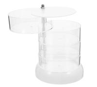 Ciieeo Organisateur Rotatif à Plusieurs Niveaux Boîte De Rangement Transparente Pour Figurines Support Affichage Rotatif Étui De Rangement Pour Maquillage