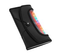 Ciieeo Organiseur de Reçus 13 Compartiments Grosse Capacité, Classeur Accordéon Noir Bords Renforcés, Dossier Extensible pour Bureau, Gestionnaire de Fichiers et Porte-Documents