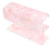 Ciieeo Organiseur pour Extensions de Cils, Présentoir à Pinces à Épiler en Acrylique Rouge Marbre, Support Pratique Compartiments, pour Usage en Institut et Domicile