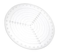 Ciieeo Outil de Centrage Rond 20 CM en Acrylique Règle de Mesure Précise pour Tournage sur Bois Accessoires de Menuiserie pour Atelier et Artisans