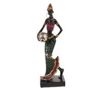 Ciieeo Ouvrages d'art Femmes Sculptures Décor à La Maison Statue Figurine Artefact Sculpture Femme Ornement De Dame Africaine Dame Sculpture Dame Africaine De Bureau Résine