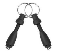 Ciieeo Ouvre-trou à Cigares en Silicone Noir, Lot de 2 Pièces, Mini Perforatrice Portable Porte-clés, Outil de Poche pour Coupe Précise, Adapté à Tous Types de Cigares, pour Amateurs