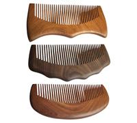 Ciieeo Pack de 3 Peignes en Bois de Santal Naturel pour Cheveux, Accessoires pour Cheveux Femme, Anti-frisottis et Prévient la Casse, pour Coiffage Quotidien