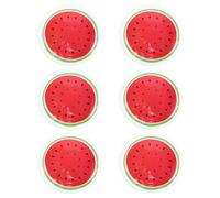 Ciieeo Pack de 6 Patchs Oculaires Réutilisables en Pvc Rouges pour Visage et Yeux, Compresses Froides Apaisantes pour Soulager et Fatigue