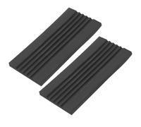 Ciieeo Pads Antidérapants en Silicone pour Double Grosse Caisse, Protection de Cercle pour Batterie Tapis de Fût, 1 Paire Noire Compatible Pédale Basse, Accessoire Stabilisateur