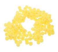 Ciieeo Palette de 400 Pièces Godets Porte-colle pour Extensions de Cils Jaunes, Godets Hexagonaux à Deux Fentes, Support de Colle pour Stylisme et Volume, Outil Professionnel