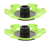 Ciieeo Panier à Bâtons de Randonnée Accessoire Facile à Installer et Retirer 2 Pièces Vert en Plastique Forme Flocon pour Bâton de Marche en Trekking Longue Distance