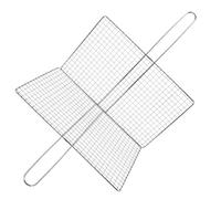 Ciieeo Panier à Griller pour Cuisson Uniforme en Acier Inoxydable avec Poignée, Grille Chauffante Réutilisable Design en Maille pour Poisson et Légumes Barbecue